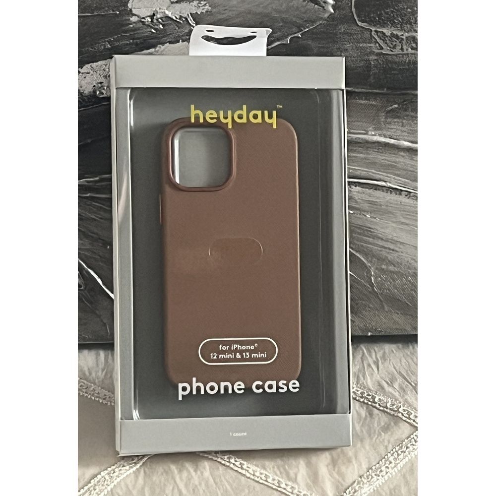 Heyday Phone Case Apple iPhone 12 Mini & 13 Mini, Tan Saffiano Camel~ New In Box